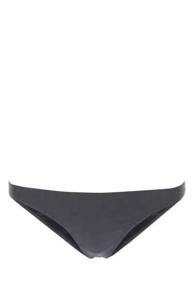 Eres Brick Stretch Nylon Bikini Bottom In Black