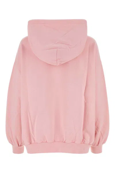 Versace Woman Sweatshirt Pink Size 8 Cotton In Pink