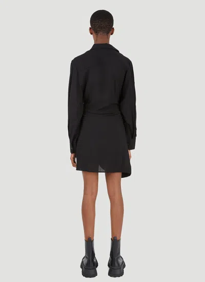 Jacquemus Elegant Viscose Blend Dress In Black