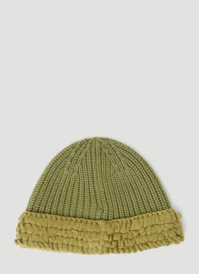Moncler Salehe Bembury Women Wool Beanie Hat In Green