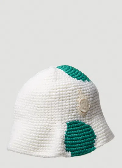 Moncler X Jw Anderson Men Knit Bucket Hat In White