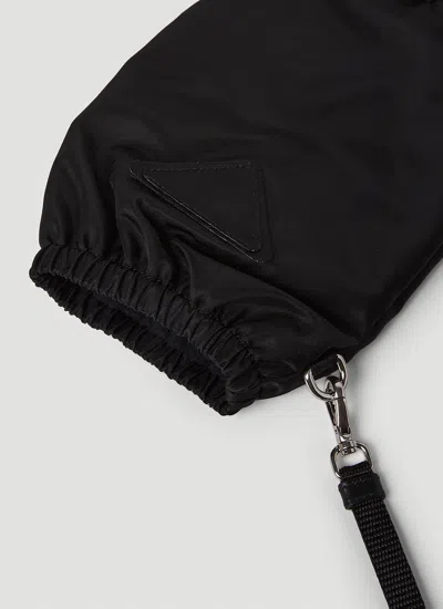 Prada Men Re-nylon Gloves In Black