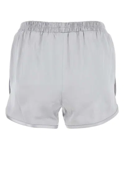 Christopher Esber Viscose Waist Shorts With Side Slits And Seam Pockets In Grey