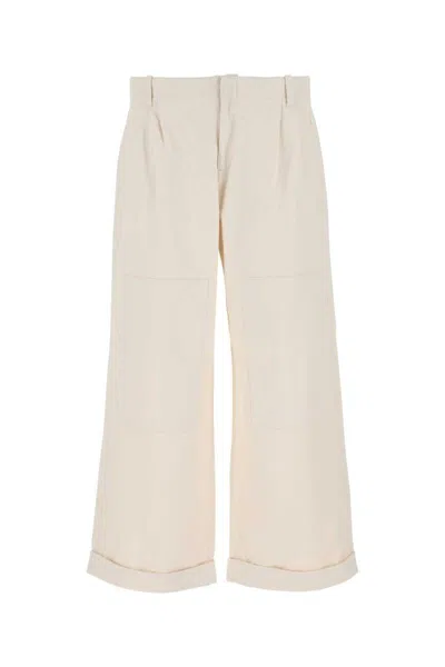Etro Wide Leg Pants In White