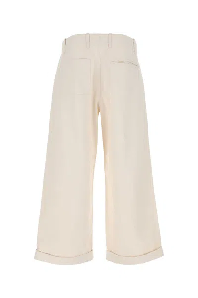 Etro Wide Leg Pants In White