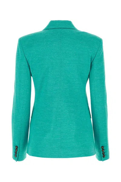 Max Mara Tailored Blazer Jacket Structured Shoulders In Green