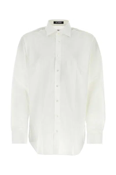 Raf Simons Oversized Poplin Shirt For Men In White