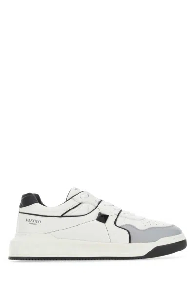 Valentino Garavani Multicolor Nappa Leather One Stud Sneakers In Multicoloured