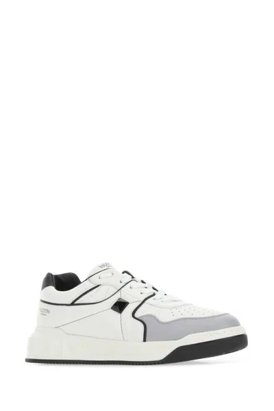 Valentino Garavani Multicolor Nappa Leather One Stud Sneakers In Multicoloured