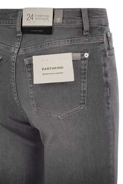 7 For All Mankind Modern Dojo Closing Act Grey In Denim Grey