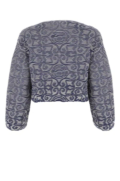 Emporio Armani Patterned Intarsia Knit Jumper In Multicoloured
