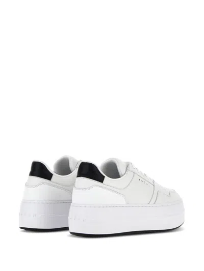 Hogan H645 Leather Sneakers In White