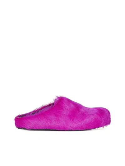Marni Fussbett Sabot In Fuchsia