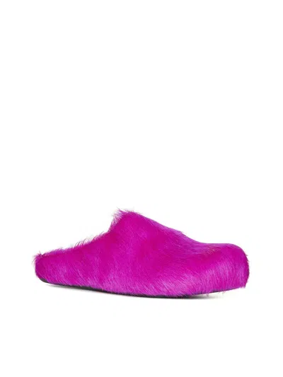 Marni Fussbett Sabot In Fuchsia