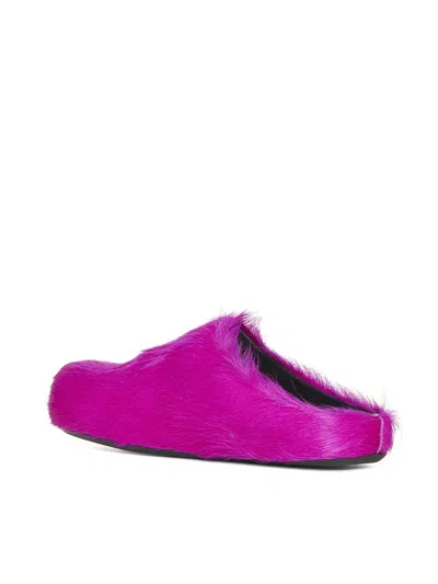 Marni Fussbett Sabot In Fuchsia