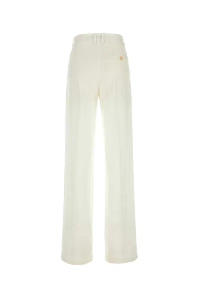 Stella Mccartney Wide-leg Viscose Pants For Women In White