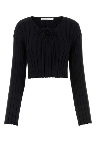 Alexander Wang T T By Alexander Wang Knitwear In Black