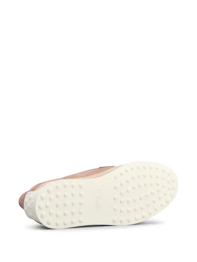 Tod's Suede Loafer With Metal Detail In Multicolor