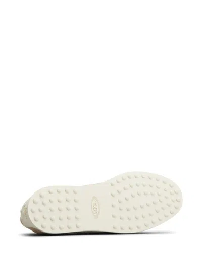Tod's Suede Slipper Loafers With Double T Ring Accessory Shoes In Beige