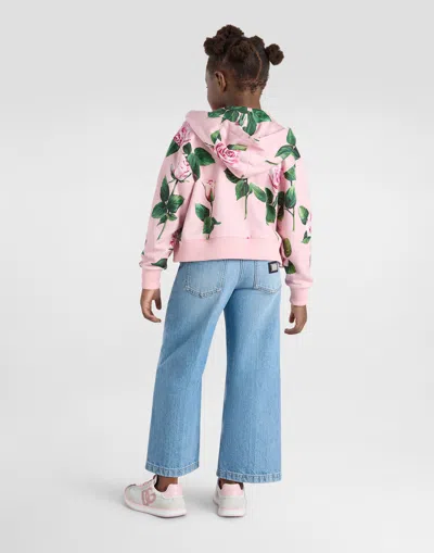 Dolce & Gabbana 5-pocket Denim Jeans With Branded Tag In Multicolor