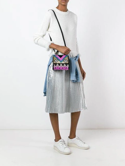 Shop Les Petits Joueurs Micro 'alex Disco Fringe' Tote