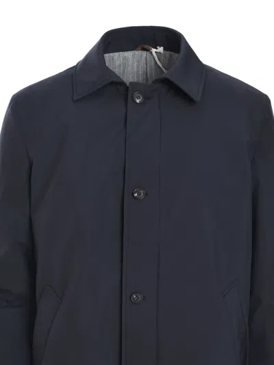 Borrelli Single-breasted Coat In 蓝色