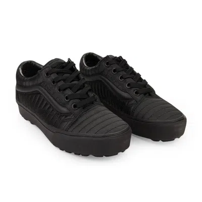 Vans X Oc Padded Old Skool Lug Platform Black Sneakers In Black