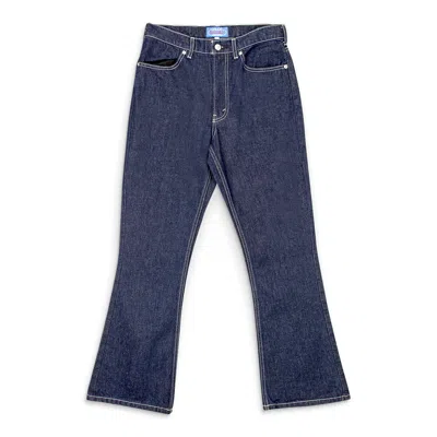 Chloe Sevigny X Opening Ceremony Dark Indigo Cropped Flare Jeans In Multi
