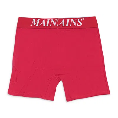 Mains Logo-waistband Boxers In Red