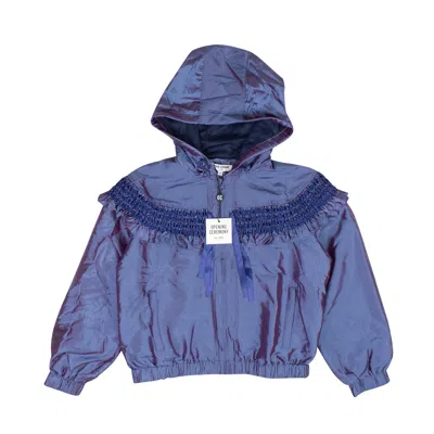 Opening Ceremony Smocked Nylon Windbreaker - Blue In Blue