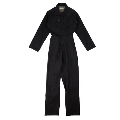 A . P.c Denim Fitted Jumpsuit - Blue In Blue