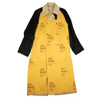 Off White C/o Virgil Abloh Off-white C/o Virgil Abloh Industrial Trench Coat - Yellow In Multi