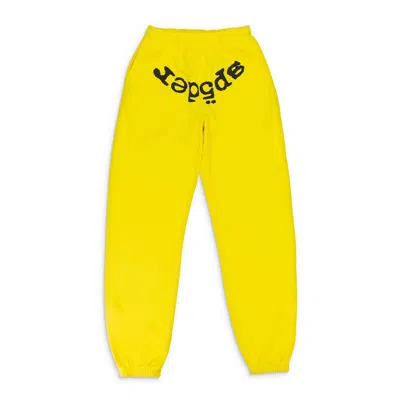 Sp5der Legacy V2 Yellow Sweatpants In Yellow