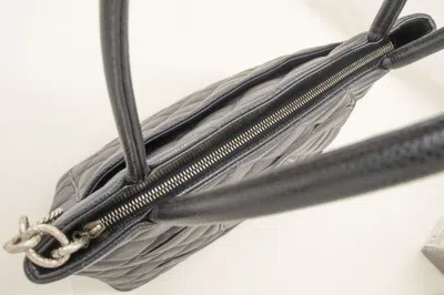 Pre-owned Chanel Medaillon Black Leather Shoulder Bag ()