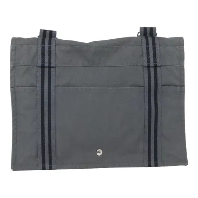 Pre-owned Hermes Hermès Fourre Tout Grey Canvas Shoulder Bag ()