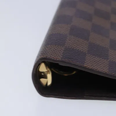 Pre-owned Louis Vuitton Agenda Mm Brown Canvas Wallet  ()