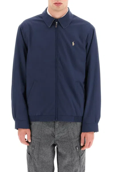 Polo Ralph Lauren Mens French Navy Classic New Fit Bi-swing Windbreaker Jacket In Blue