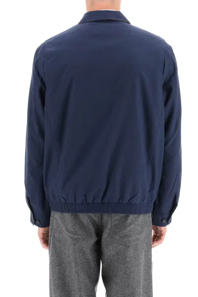Polo Ralph Lauren Mens French Navy Classic New Fit Bi-swing Windbreaker Jacket In Blue