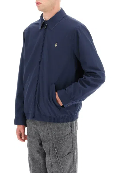 Polo Ralph Lauren Mens French Navy Classic New Fit Bi-swing Windbreaker Jacket In Blue