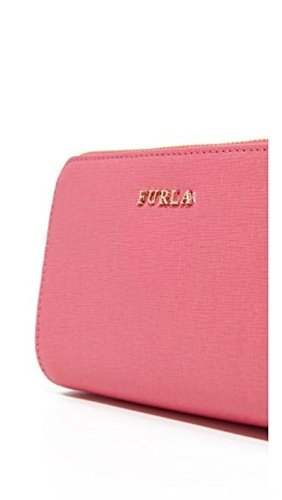 Shop Furla Electra Medium Cosmetic Case In Rose