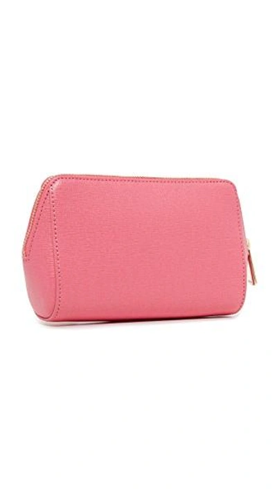 Shop Furla Electra Medium Cosmetic Case In Rose