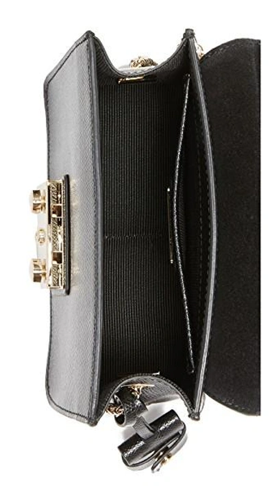 Shop Furla Metropolis Mini Cross Body Bag In Onyx