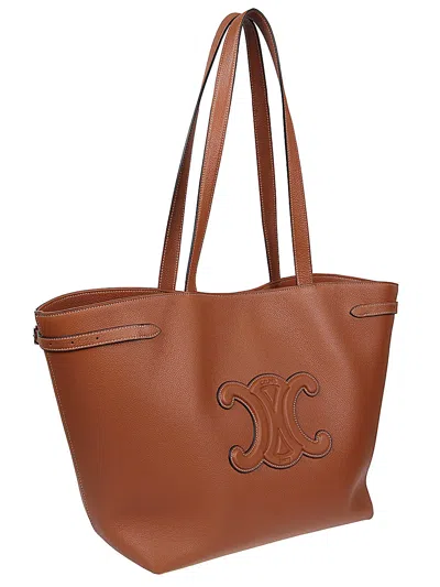 Celine Mini Cabas Anais Cuir Triomphe In Grained Calfskin In Multicolor