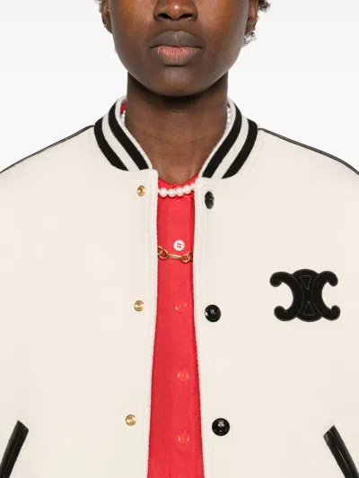 Celine Long-sleeved Casual Jacket In Multicolor