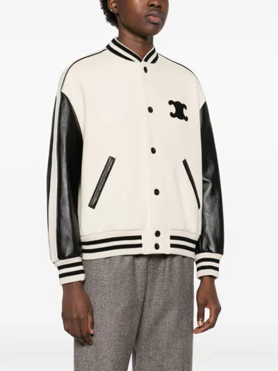 Celine Long-sleeved Casual Jacket In Multicolor