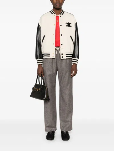 Celine Long-sleeved Casual Jacket In Multicolor