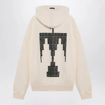 Fear Of God Thunderbird Graphic Print Hooded Sweatshirt In White