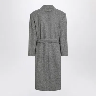 Fear Of God Grey Wool Double-breasted Coat Men In Gray