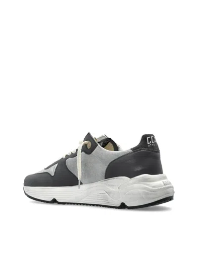 Golden Goose Men Running Sole Leather Sneakers In Multicolor