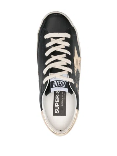 Shop Golden Goose Women Super-star Leather Sneakers In Multicolor